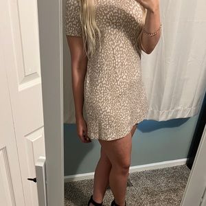 Cheetah Print Tee Shirt Dress